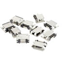 マイクロ USB コネクタ ポート 180度 5ピン 5P SMD SMT ソケット ジャック 10個(2)