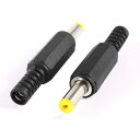 電源 コネクター 変換 コード 4.8mmx1.7mm 2個入り ブラック シルバー(2)