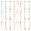 大型安全ピン 58mm / 2.28" メタルジャイアント縫製安全ピン クリップ 女性用衣類 ドレス パンツ スカート ウエスト ローズ金 24個入り