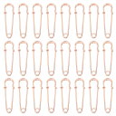 大型安全ピン 64mm / 2.52" メタルジャイアント縫製安全ピン クリップ 女性用衣類 ドレス パンツ スカート ウエスト ローズ金 24個入り