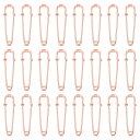 大型安全ピン 50mm / 2" メタルジャイアント裁縫安全ピン クリップ 女性用衣類 ドレス パンツ スカート ウエスト ローズ金 60個入り