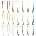 大型安全ピン 58mm / 2.28" メタルジャイアント裁縫安全ピン クリップ 女性用衣類 ドレス パンツ スカート ウエスト 70個入り マルチカラー