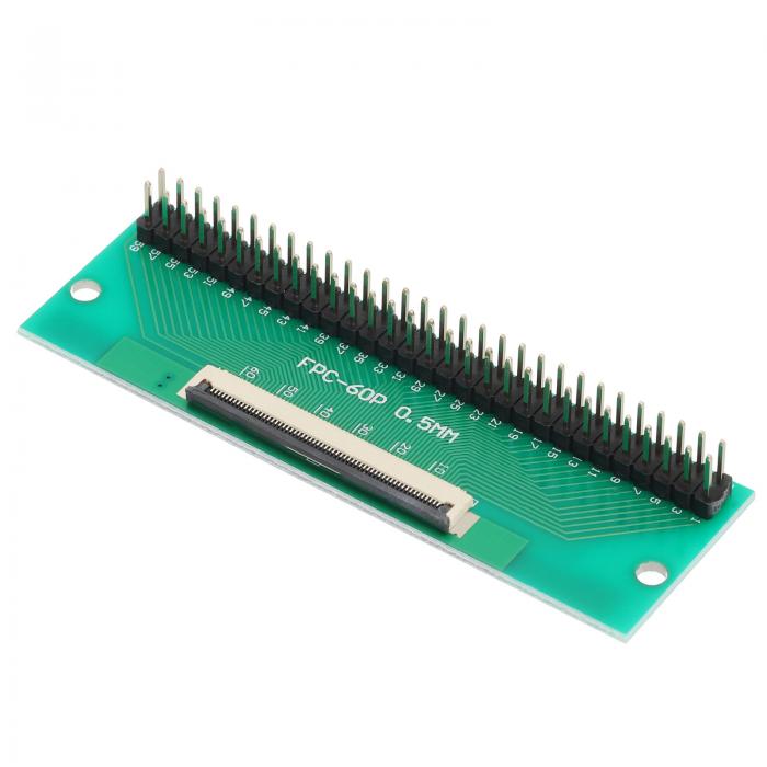 FFC FPCコネクタボード 60ピン 0.5 mm 2.54 mm-1.0 mm 2.54 mm PCBコンバータボード DVD TV/デジタルカメラ/ノートパソコン用のサムネイル