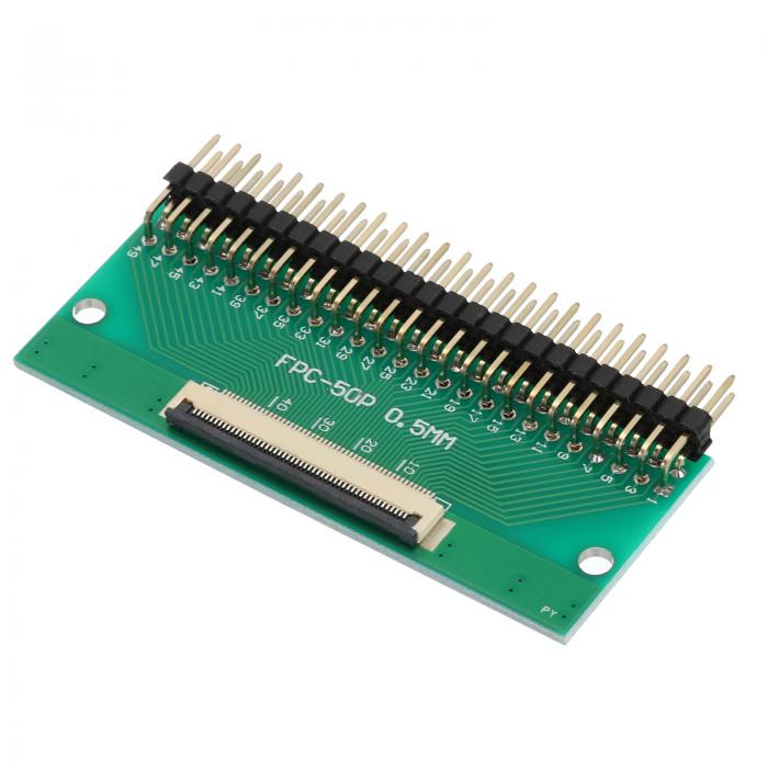 FFC FPCコネクタボード 50ピン 0.5 mm 2.54 mm-1.0 mm 2.54 mm PCBコンバータボード 液晶テレビ/デジタルカメラ/ノートパソコン用のサムネイル