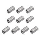 ワイヤースレッドインサート 1/4-20 UNC 3.0D 304ステンレス鋼 らせんタイプ コイル状ワイヤー ネジ修理 ねじスリーブ スチールシース 10個(4)