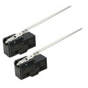 マイクロスイッチ Z-15HW24-B 1NO + 1NC 長鋼線 レバー タイプ マイクロクション スイッチ 2個入り