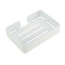 ソープホルダー ソープコンテンナー ソープトレー SUS304ステンレス製 壁マウント ホワイト 取付セット付き バスルームタブ キッチンシンク用