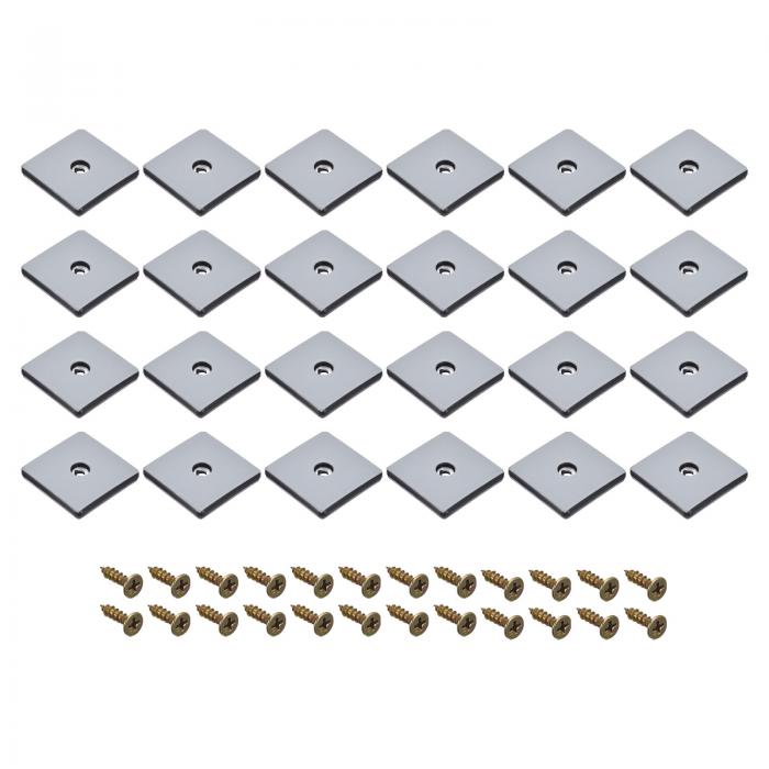 カーペ ット用50mm PTFE家具スライダーパッド、テーブル/椅子/キャビネット/ソファ用24個セット、ブルー