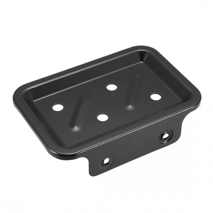 ソープホルダー ソープコンテンナー アルミ製 ブラック 壁マウント 取付セット付き シャワー バスルー..