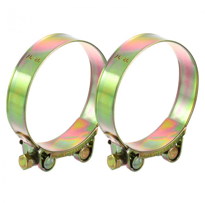 2個セットのTボルトホースクランプ 92-97mm/3.62"-3.82"の内径範囲 トラック排気用のアイアンラジエー..