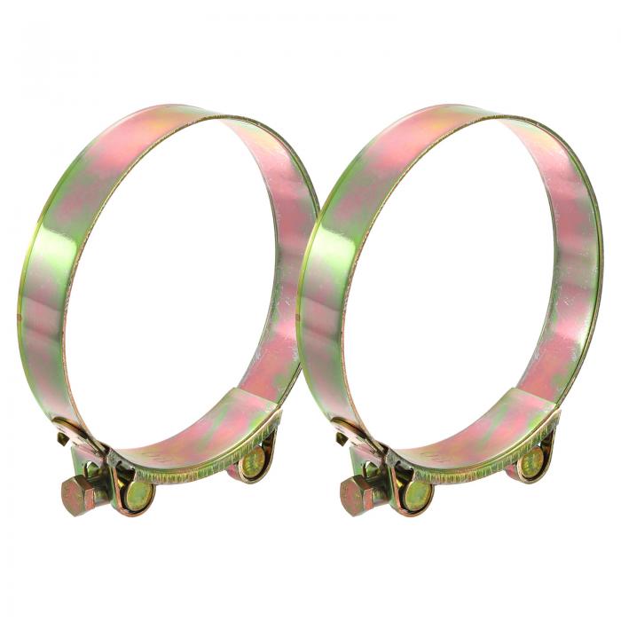 2個セットのTボルトホースクランプ 113-121mm/4.45