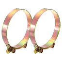 2個セットのTボルトホースクランプ 122-130mm/4.8