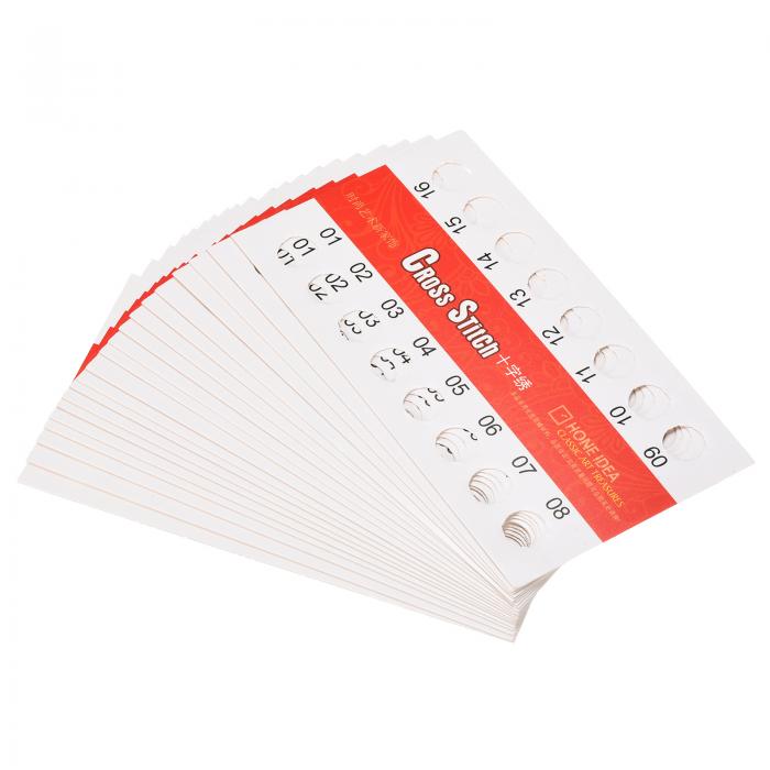 PATIKIL 刺繍フロスオーガナイザー 50個 16極 ボビン収納 クロスステッチ糸ホルダー 裁縫道具用 木綿糸..