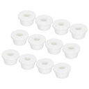 12個入り T型ゴムグロメット マウント 直径19.5mm 内径10mm シール保護 柔軟なホールプラグ ケーブルパイプ用 ホワイト(4)