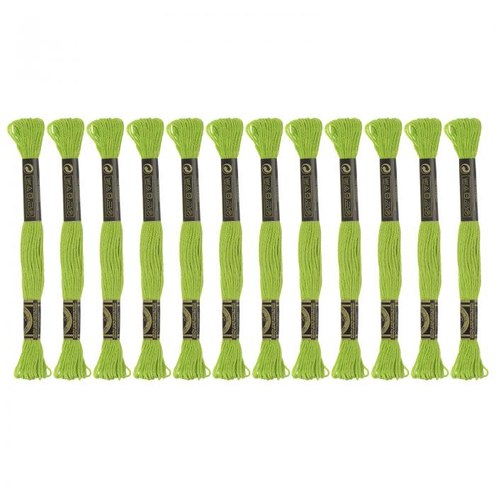 12本 刺繍糸 それぞれ8m エジプト長繊維棉 クロスステッチ用糸 刺繍プロジェクト ブレスレット用 明る..