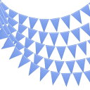 ペナントバナー フラグストリング 三角吊り 三角旗 布旗 お祝い 結婚式 誕生日パーティーの装飾用 10個 6 M ダークブルー