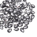 100個 10 x 14 mm ティアドロップ ラインストーン アクリル 尖ったバック ラインストーン ビーズ 宝石 宝石作り コスチューム 水晶 装飾 工芸品...