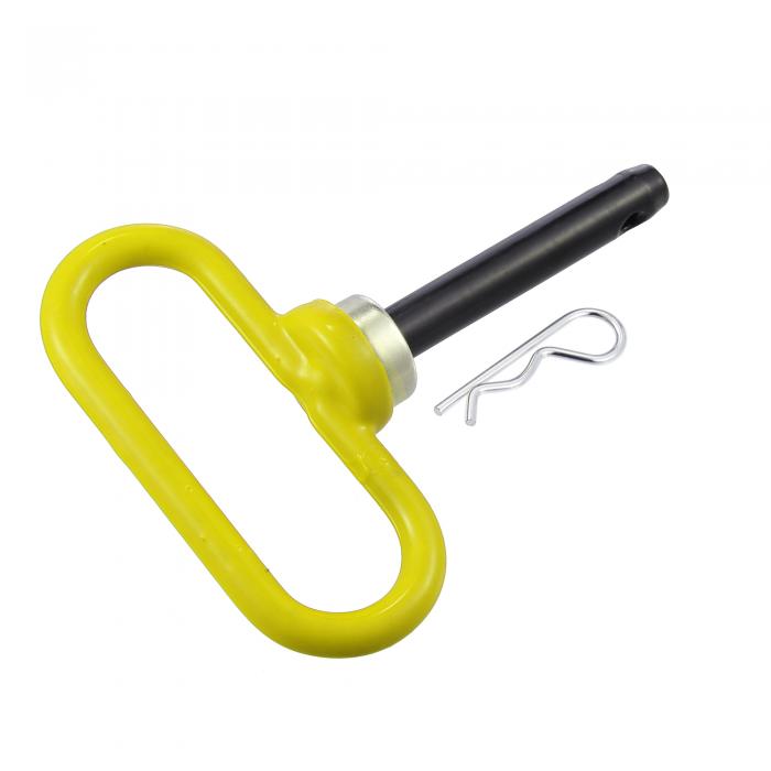 磁気トレーラー牽引ヒッチ クリップ ピン 芝刈り機トレーラー牽引用 牽引ヒッチロックピン 貨物船 RV 車 トラック バイク ATV トラクター用 127-89mm イエロー