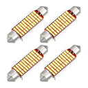 A ABSOPRO LEDフェストゥーンライト ホワイトブライト LEDフェストゥーン41 mm 211 212 LED Canbusエラーフリー 33sm d...