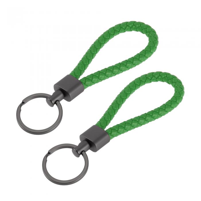 A ABSOPRO 車用キーチェーン ユニバーサル キーチェーン リング キーフォブ用 家庭用 女性用 レザー 亜..