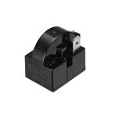 PTCスターターリレー 冷蔵庫PTCスターターリレー 22 Ohm 1 ピン ブラック 2個入り