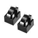 PTCスターターリレー 冷蔵庫PTCスターターリレー 15 Ohm 3 ピン ブラック 2個入り