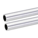 6063アルミニウム?丸管?25mm外径?19mm内径?300mm長さ?シームレスストレートチューブ?2個