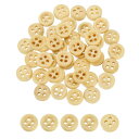 木製ボタン50個 9mm(3/8