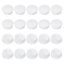 PATIKIL 30 mm/1-3/16インチ プラスチックホールプラグ、20個パック フラッシュタイプ ラウンドプラグ スナップインホールパネルチューブ キッチンキャビネット家具 フェンスポスト パイプインサートエンドキャップ、ホワイト