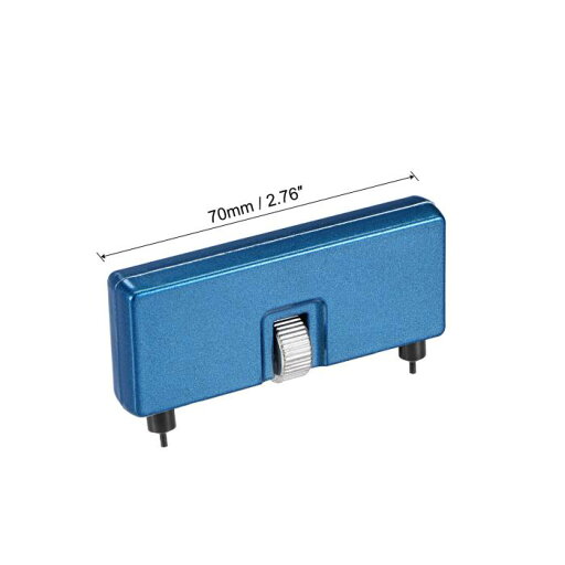 ウォッチバックカバーレンチオープナー 調節可能なケースリムーバーツール フラットクロー プラスチック時計修理用, ブルー