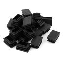 チューブインサート プラスチック製ブラック 20mm x 30mm 24個入り