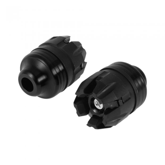 TUCKBOLD 14mm オートバイスライダーフレーム アルミニウム合金 プラスチックホイールフェアリング保護 クラッシュパッドプロテクターガード 50mm 70mm ブラック 2個