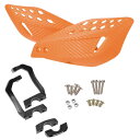 バイクハンドガード ハンドルバープロテクター ハンドルバーカバー 22mmハンドレバー用 ダートバイクATVモトクロス用 1セット入り 橙色