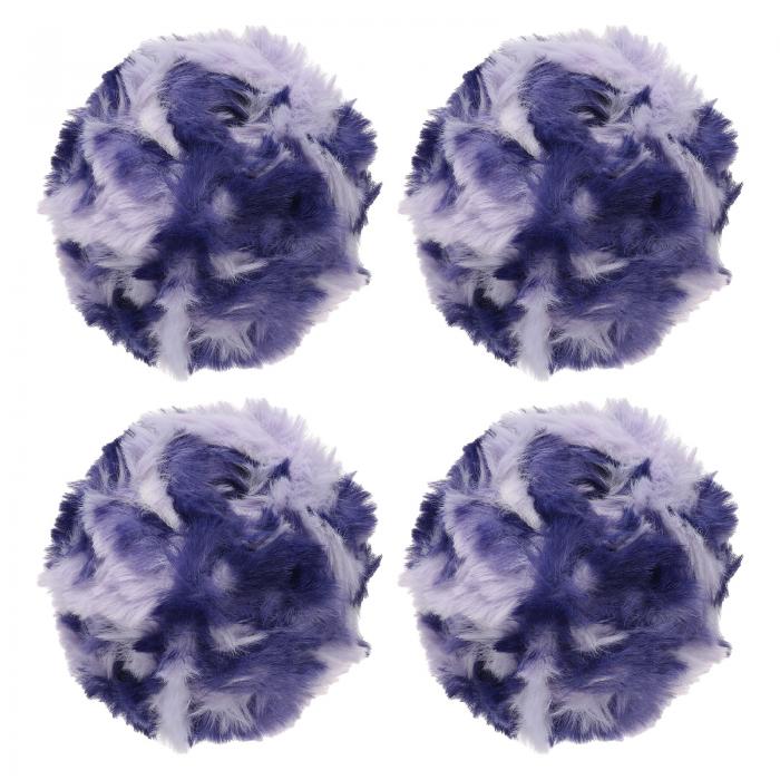 PATIKIL 毛糸 32m ふわふわ フェイクファー糸 4玉 1.85cm 約50g 柔らかい フェイクファー生地 かぎ針編..