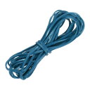 フラットレザーコード 5.5ヤード3 mm 革ストリングストリップ ブレスレットや財布 ストラップ作りに適した レイクブルー 革紐