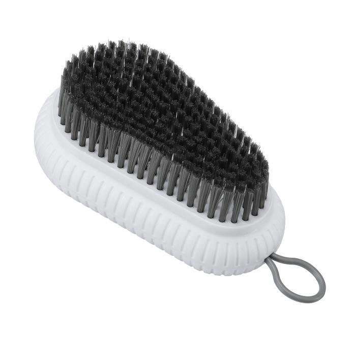 PATIKIL クリーニングブラシ PP毛 ABSバック ハンギングホール付き 家庭用スクラブ シューズ スニーカ..