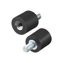 ゴムマウント M3 ゴムマウントショックアブソーバー アンチ 防振 アイソレータ 8mm x 8mm 4個入り