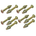 家具接続継手 フィッティング 炭素鋼 M6x50mm 六角穴付ボルト インサートナット付き 家具ジョイント 10個入り
