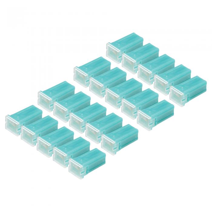 Hihaha 20A マイクロカートリッジヒューズ / エンジン内部用 FMM M-Case タイプヒューズ / 耐久性のあるプラスチックと金属 / 緑 20