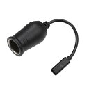 Hihaha 12V シガーライターアダプター / 車用RV用USB Type Cメスシガーライターコンバーターケーブル / 高耐久性ABSプラスチック製 0.19m / 1個 ブラック