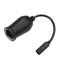 Hihaha 15V シガーライターアダプター / 車用RV用USB Type C フィーメールシガーライターコンバーターケーブル / 高耐久性ABSプラスチック 0.19m / 1個 ブラック