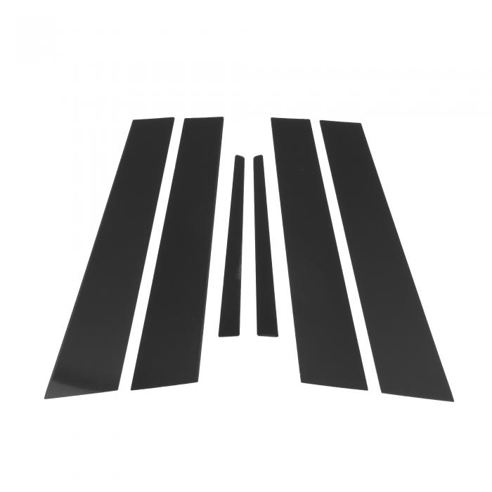 A ABSOPRO ドアピラーウィンドウトリムアンチスクラッチステッカー ピラーポストドアアウターエクステリアカバーCadillacに対応 ATS 2013-2015ブラック