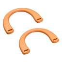 U字形財布ハンドル 182 mm 木製 ハンドバッグ 財布のハンドル交換 手作りバッグ ハンドバッグ 財布作り用 レッド ブラウン 2個