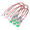 Hihaha 車載用インテリアインジケーターライト / 耐久性 10mm / 5個入り 緑