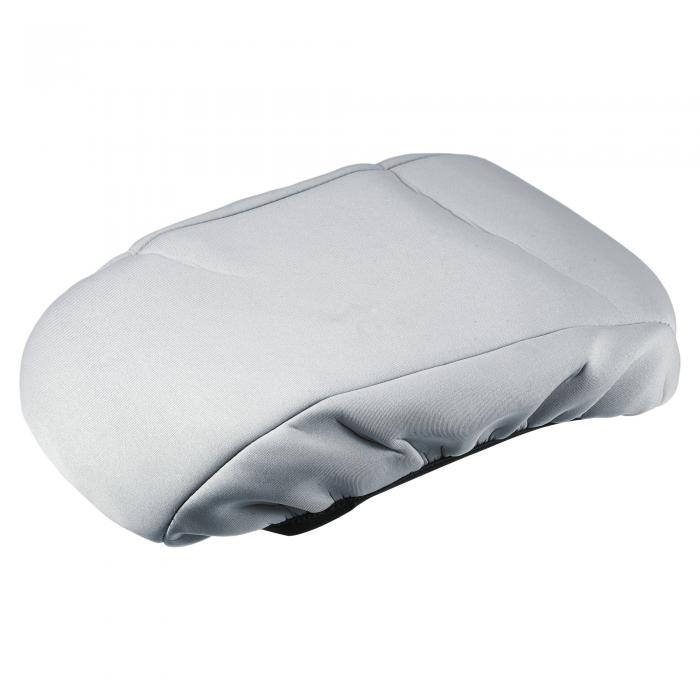 Partuto センターコンソール シート アームレストカバー - 車 内部 シートアームレスト リッド 収納 カバー トリム - フォードに対応 フュージョン 2013-2019 ネオプレンファブリック グレー - 1個