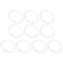 PATIKIL 84 mm プラスチッククラフトリング 10個 PP プラスチック ドリームキャッチャーリング マクラメリース フローラルラウンドフープリング DIY クラフト壁掛け結婚式装飾用 ホワイト