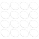 PATIKIL 100 mm プラスチッククラフトリング 32個 PP プラスチック ドリームキャッチャーリング マクラメリース フローラルラウンドフープリング DIY クラフト壁掛け結婚式装飾用 ホワイト