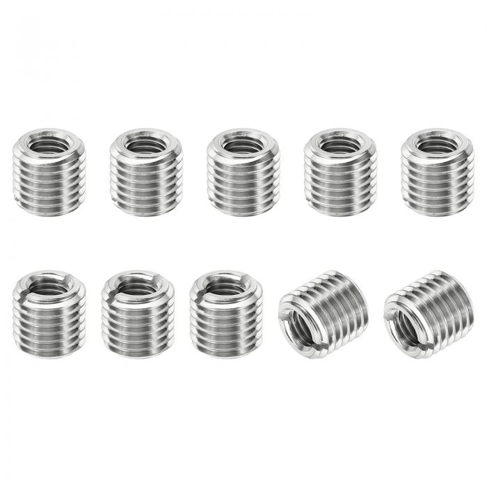 PATIKIL スレッドアダプタースリーブリデューシングナット 10個セット M16x2メスからM10x1.5メスへ 修..