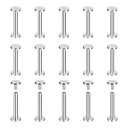 30パック真鍮シカゴスクリュー 30x10mmフラットヘッドスクリューバックバインディングポストネイルスタッドリベットファスナー DIYレザークラフトベルトスト...