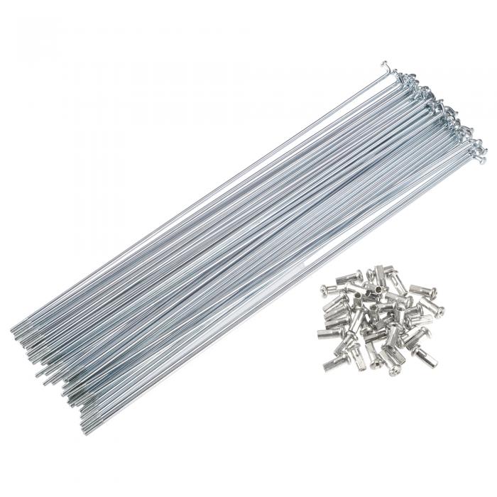 X AUTOHAUX 36本入り 13G Jベンド自転車用亜鉛メッキスポーク 230mm 9.06